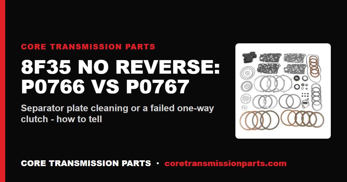 Ford 8F35 No Reverse: P0766 vs P0767 Diagnosis and the Real Fix
