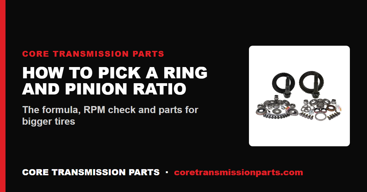 How to Choose a Ring and Pinion Ratio for Bigger Tires
