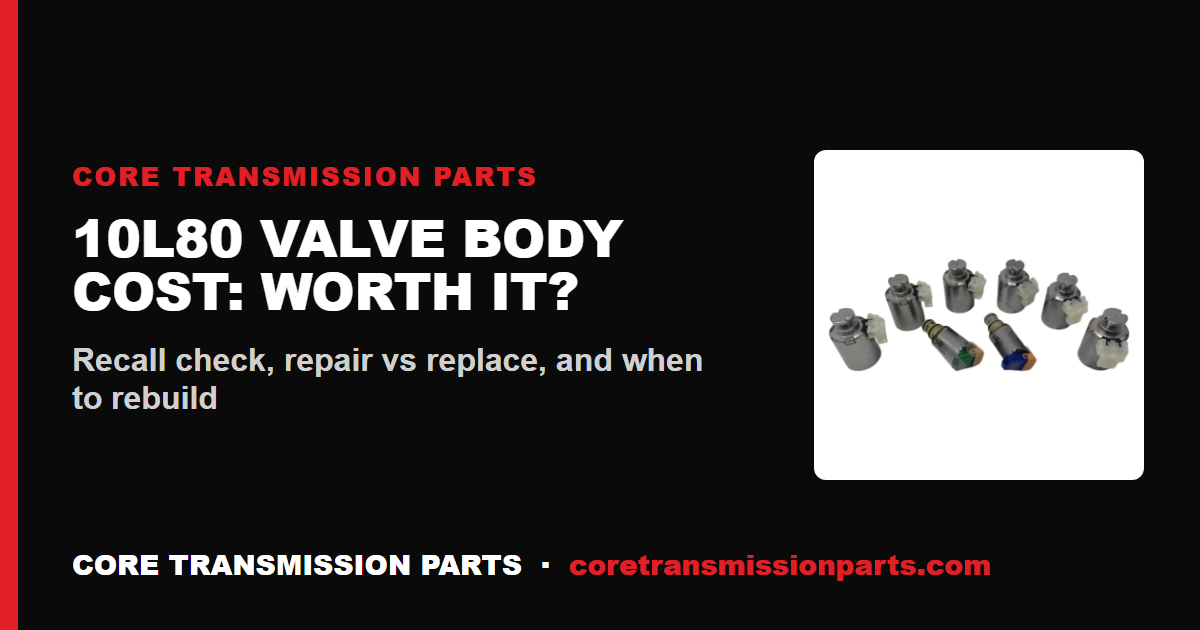 10L80 Valve Body Replacement Cost: Is It Worth It?