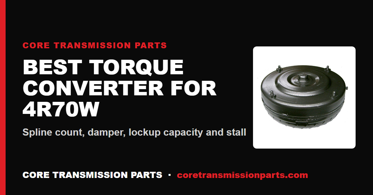 Best Torque Converter for 4R70W