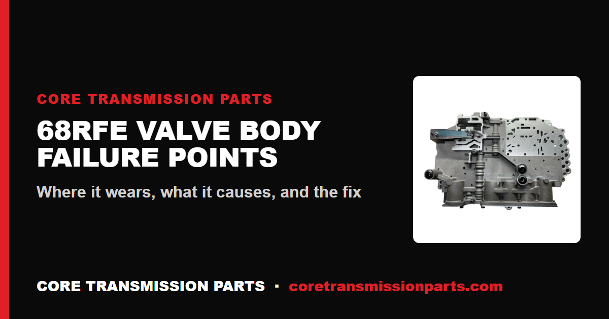 68RFE Valve Body Common Failure Points Explained