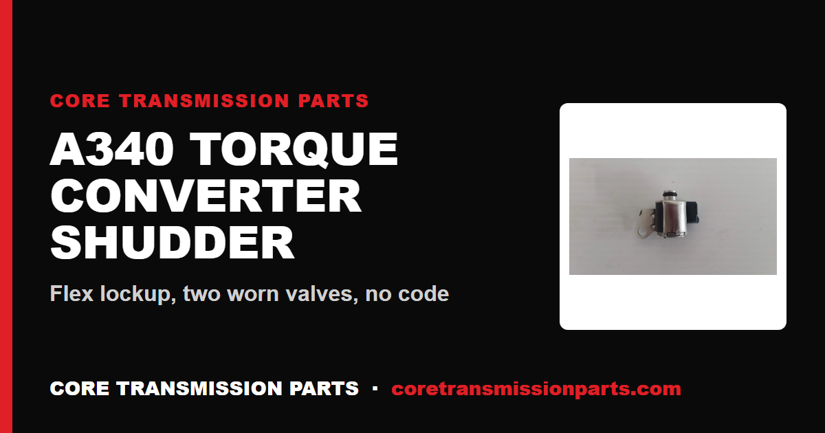A340 Torque Converter Shudder: Causes and the Real Fix
