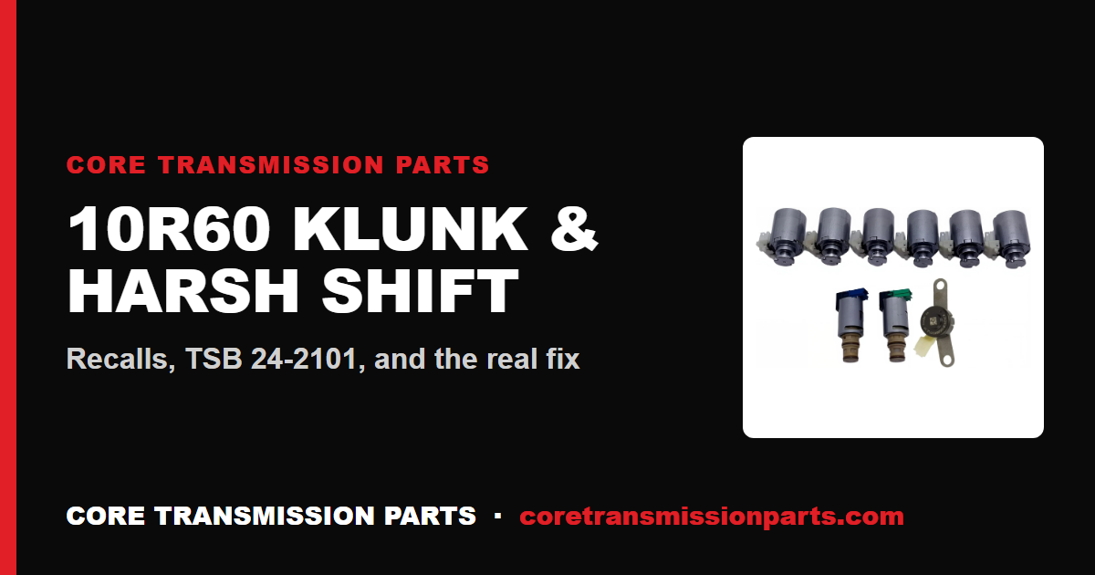 Ford 10R60 Transmission Problems: Harsh Shift, Klunk, and the Real Fix