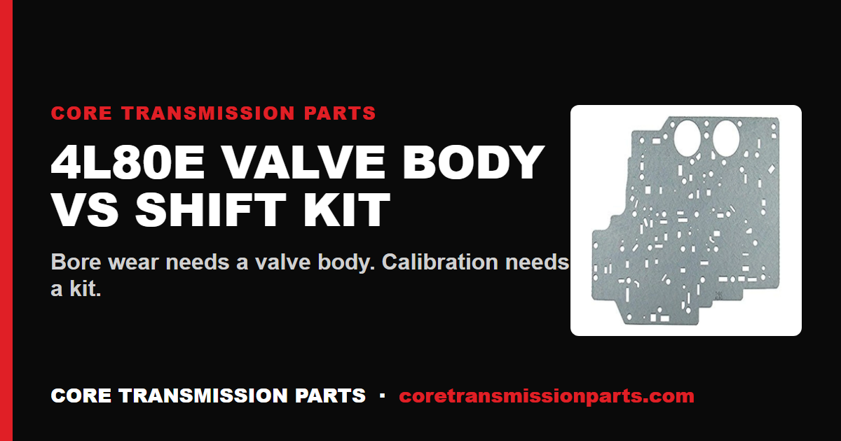 4L80E Valve Body vs Shift Kit: Which One Do You Actually Need?