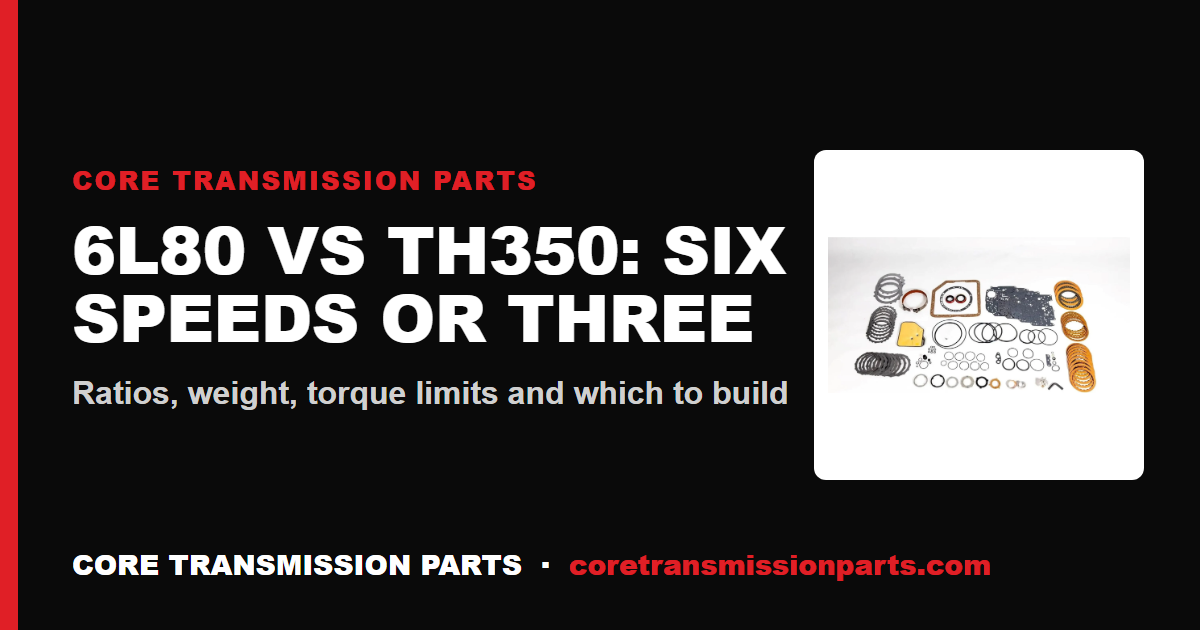 6L80 vs TH350: Differences and Which One to Choose