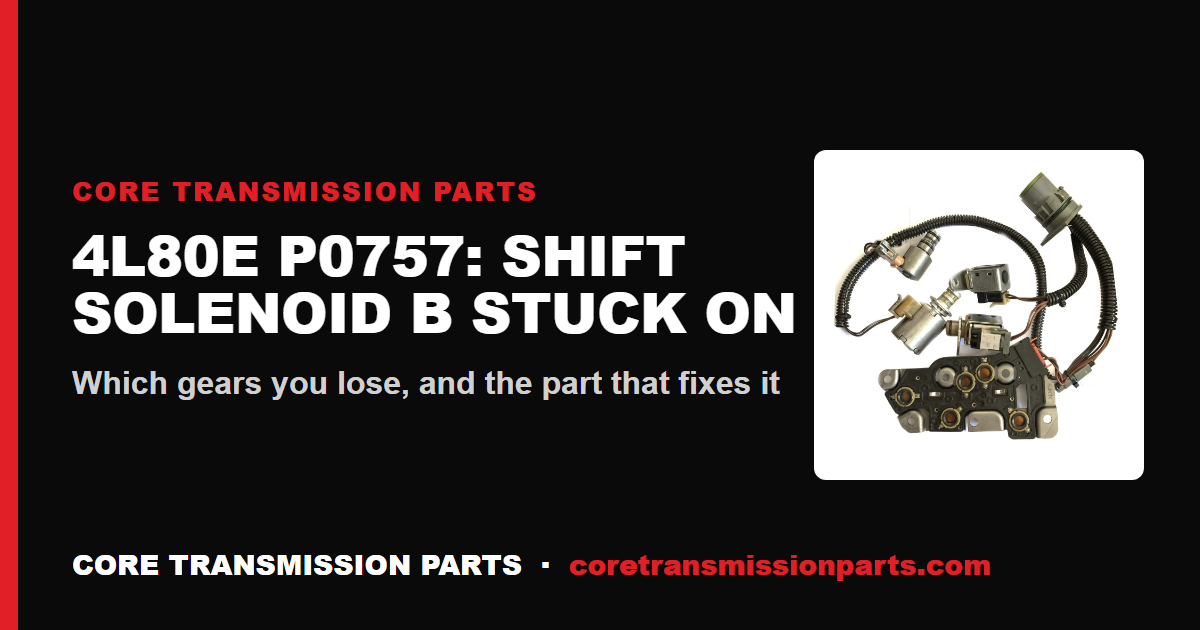 4L80E P0757: What It Means, Causes, and How to Fix It