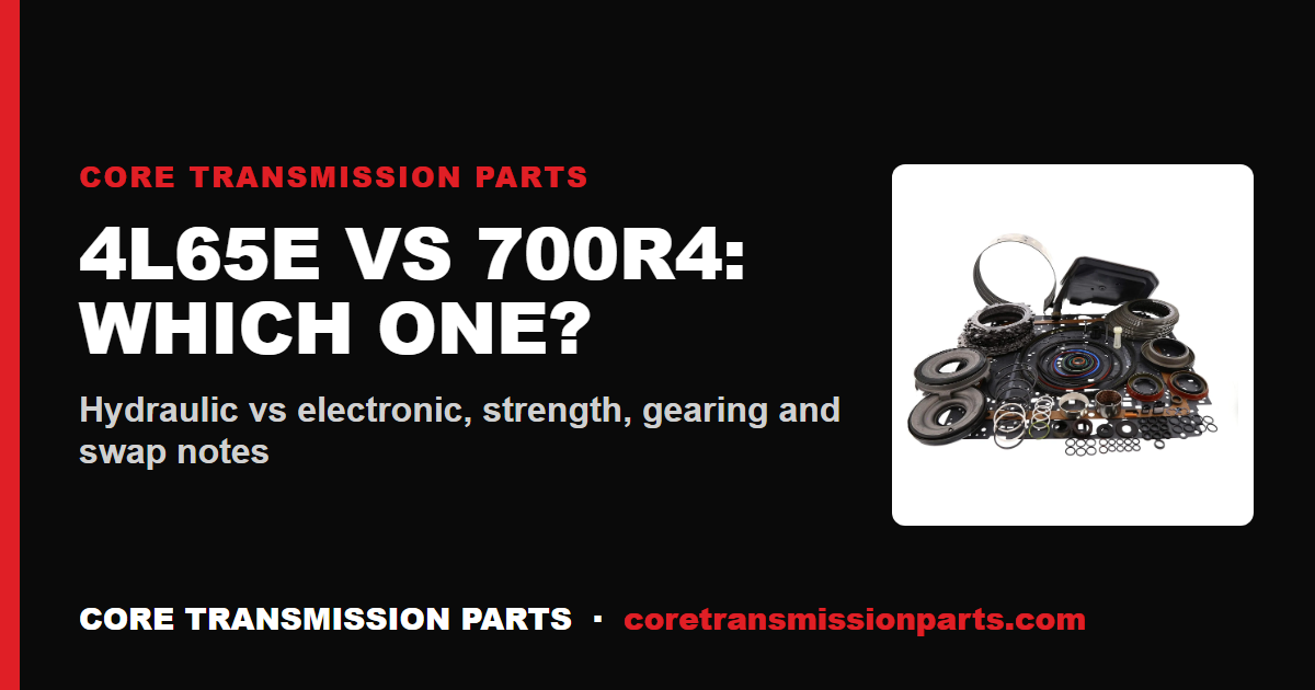 4L65E vs 700R4: Differences and Which One to Choose