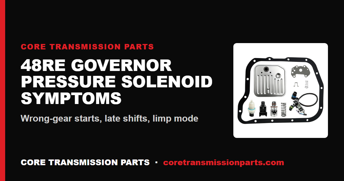 48RE Governor Pressure Solenoid Symptoms: Wrong-Gear Starts, Late Shifts and the Fix