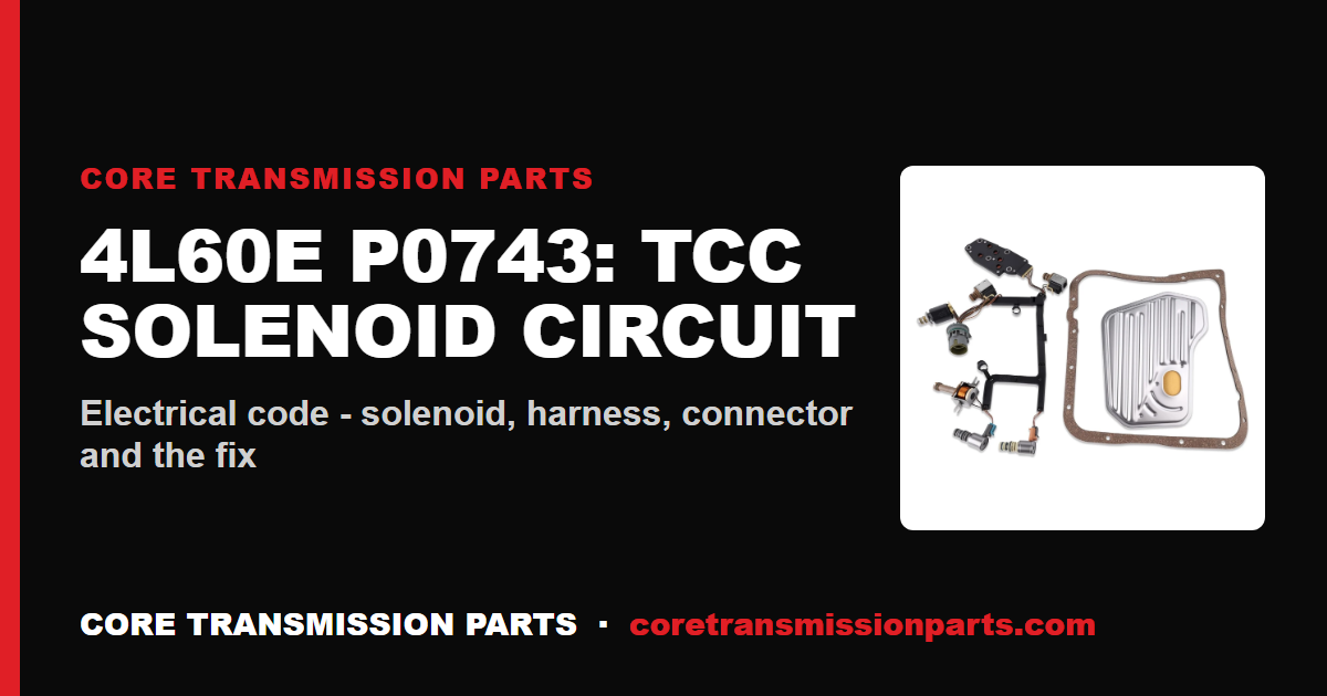 4L60E P0743: What It Means, Causes, and How to Fix It