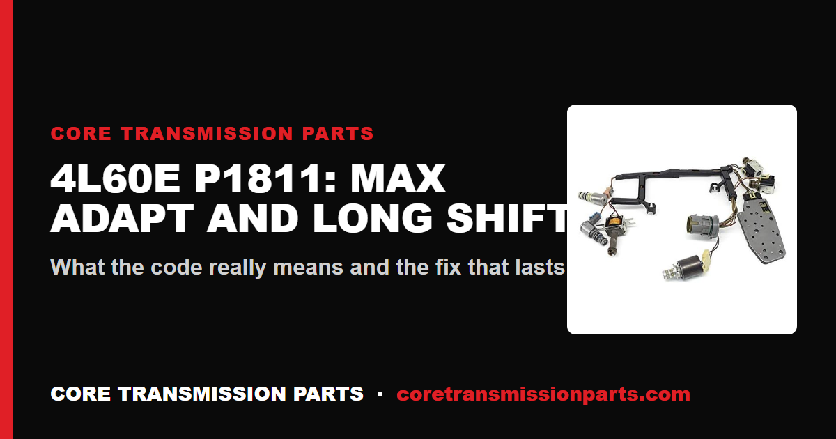 4L60E P1811: What It Means, Causes, and How to Fix It