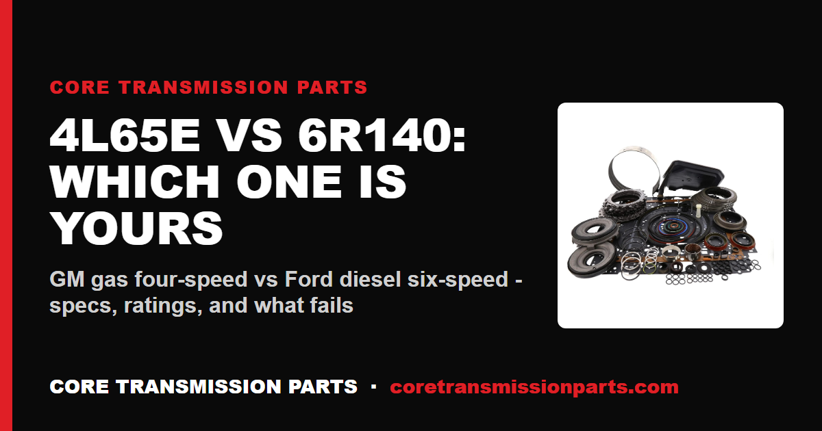 4L65E vs 6R140: Differences and Which One to Choose