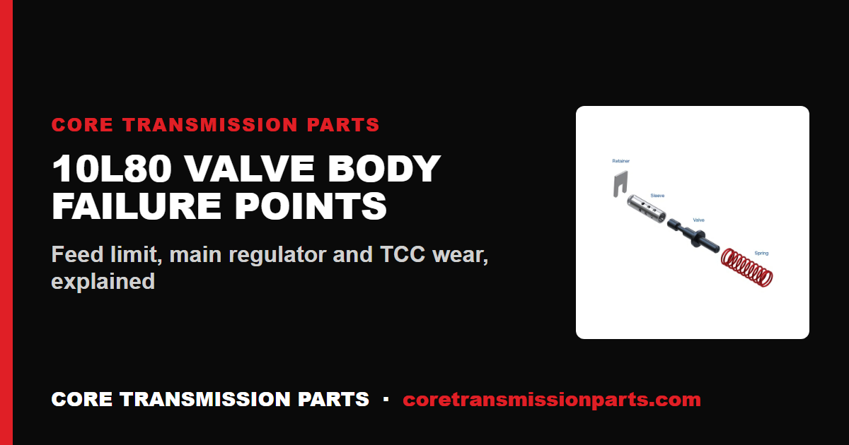 10L80 Valve Body Common Failure Points Explained