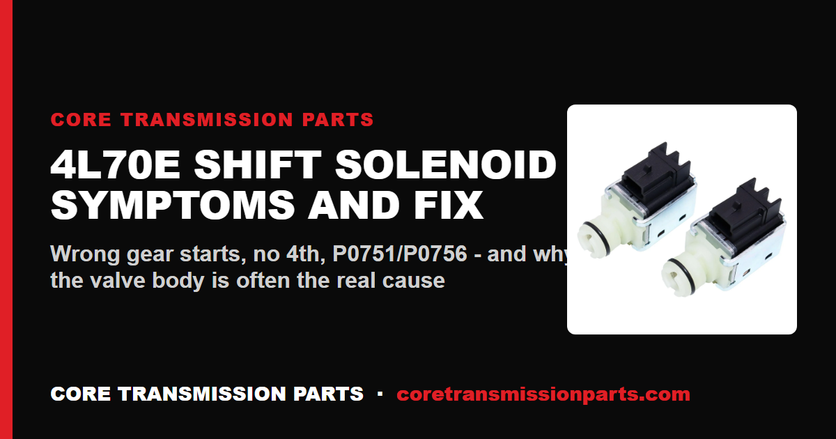 4L70E Shift Solenoid Symptoms: Diagnosis, Codes, and the Real Fix