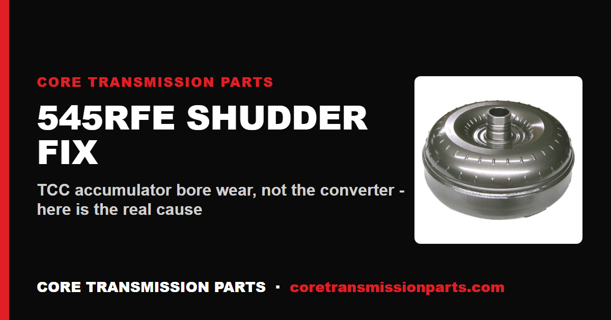 545RFE Shudder Fix