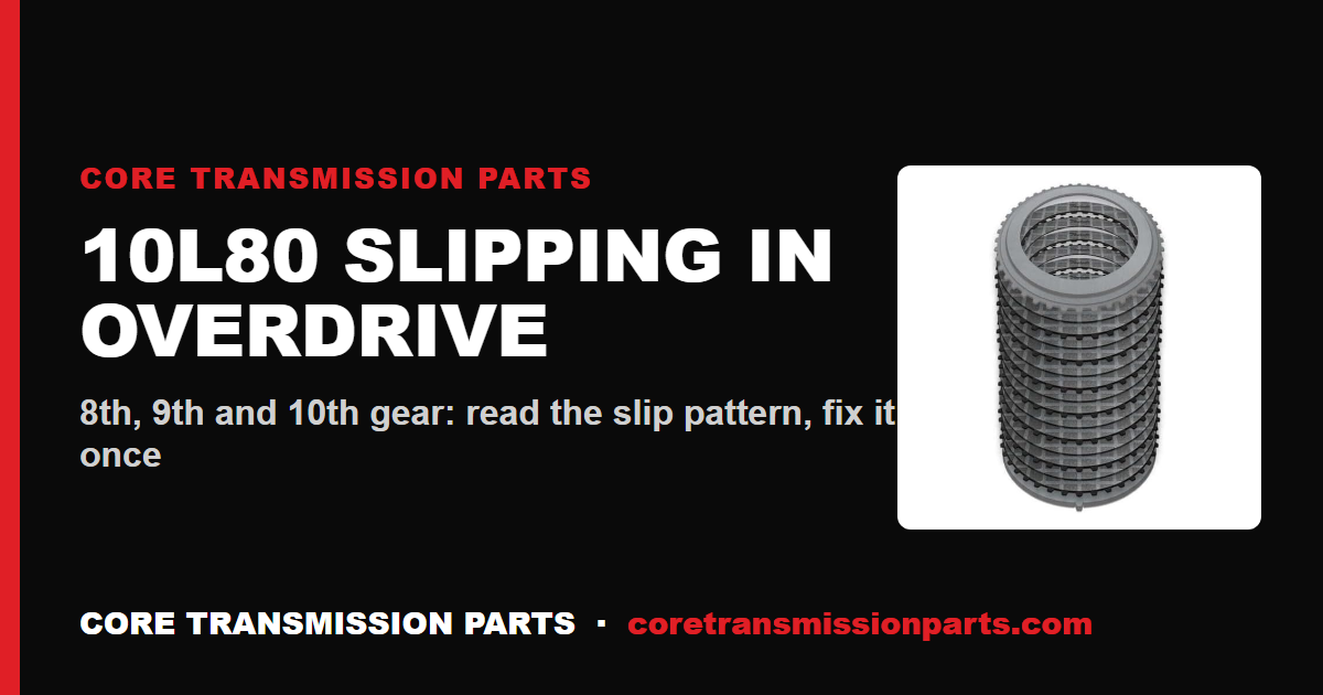 10L80 Slipping in Overdrive: 8th, 9th and 10th Gear Diagnosis and the Real Fix