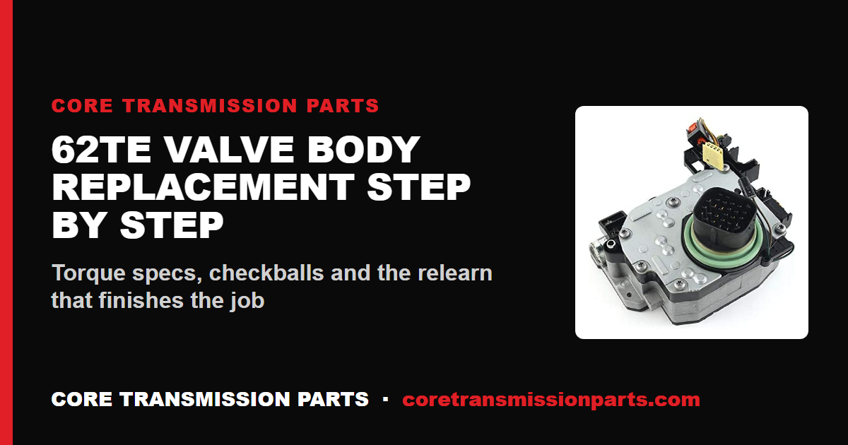 62TE Valve Body Replacement: Step-by-Step Guide
