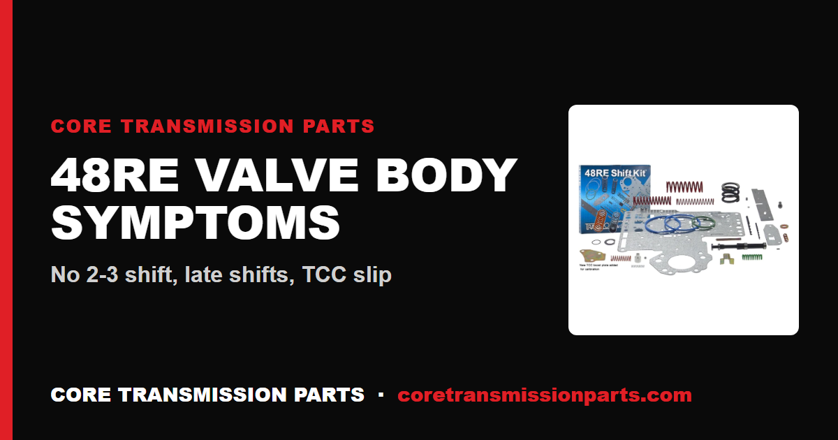 48RE Valve Body Symptoms: How to Know Yours Is Failing