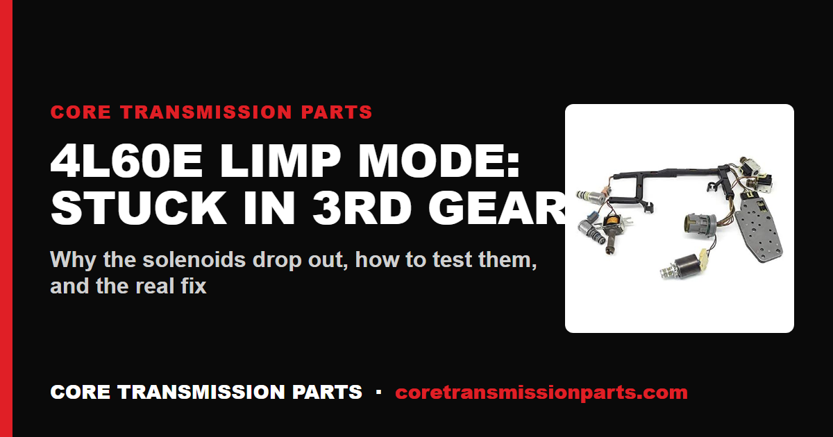 4L60E Stuck in Limp Mode: Why It Locks in 3rd Gear, How to Diagnose It, and the Real Fix