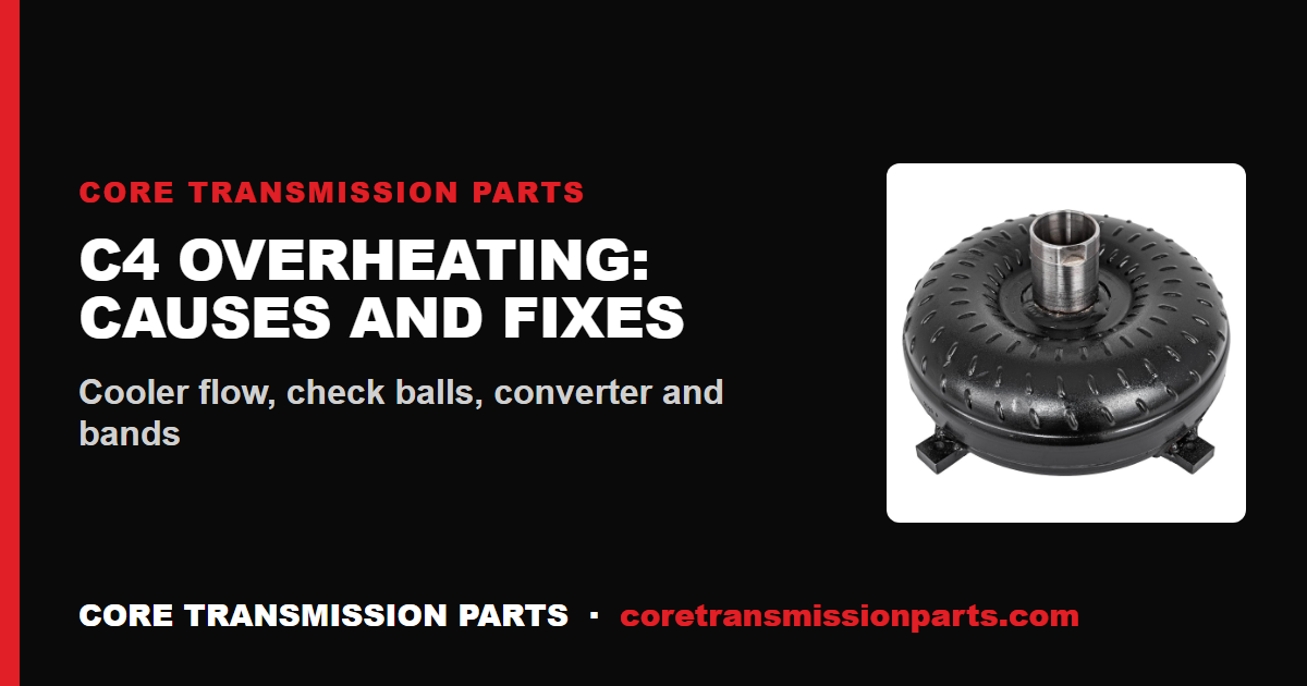 C4 Overheating Causes and Fixes: Why Your Ford C4 Runs Hot and How to Cool It Down