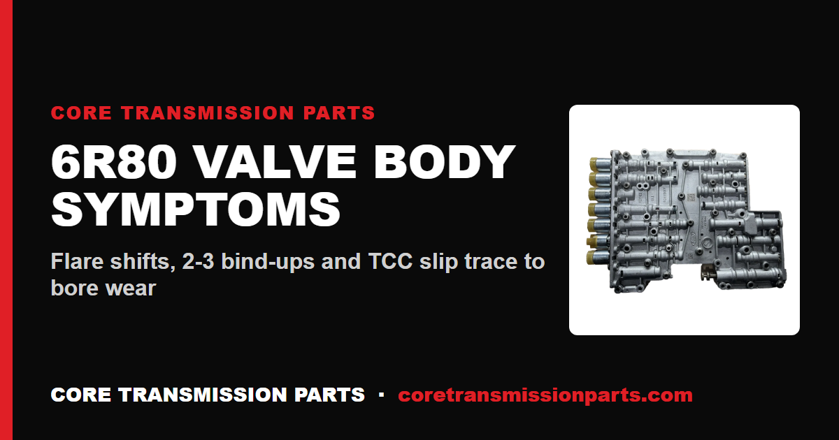 6R80 Valve Body Symptoms: How to Know Yours Is Failing