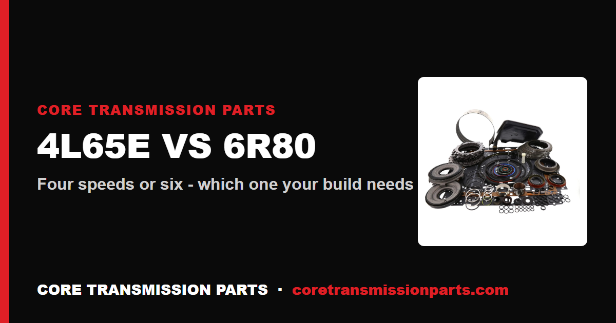 4L65E vs 6R80: Differences and Which One to Choose