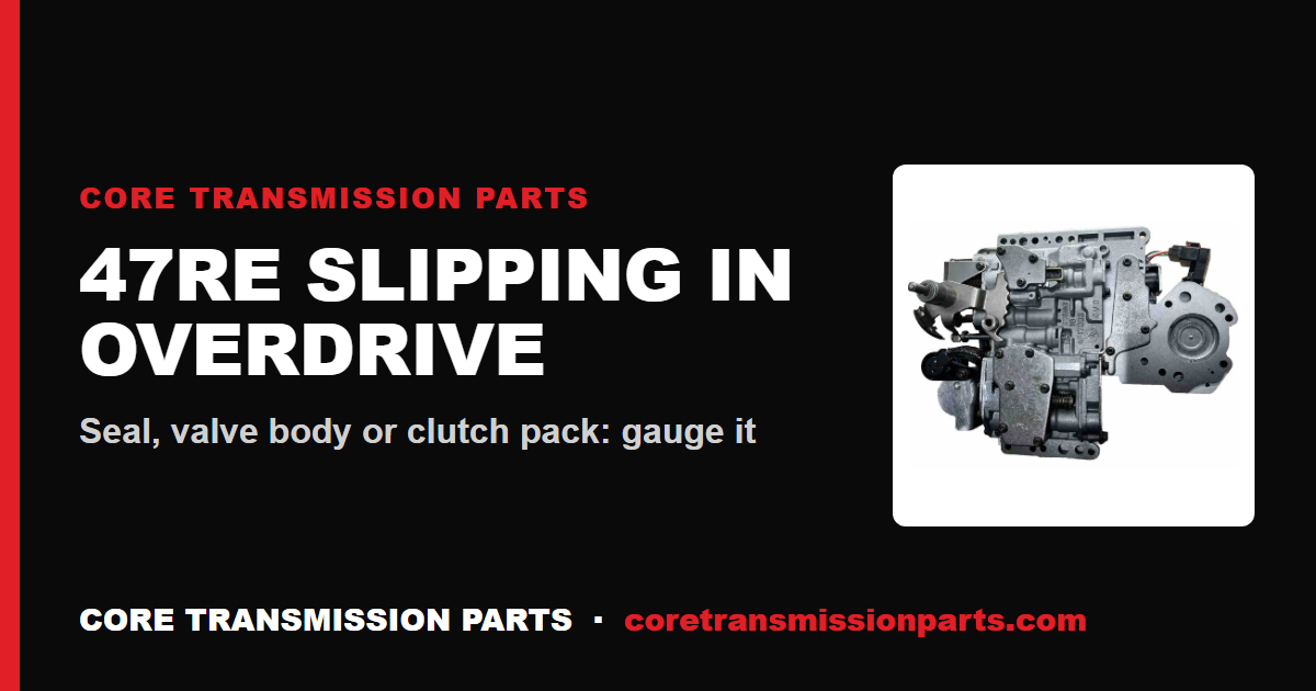 47RE Slipping in Overdrive - Causes and Fix