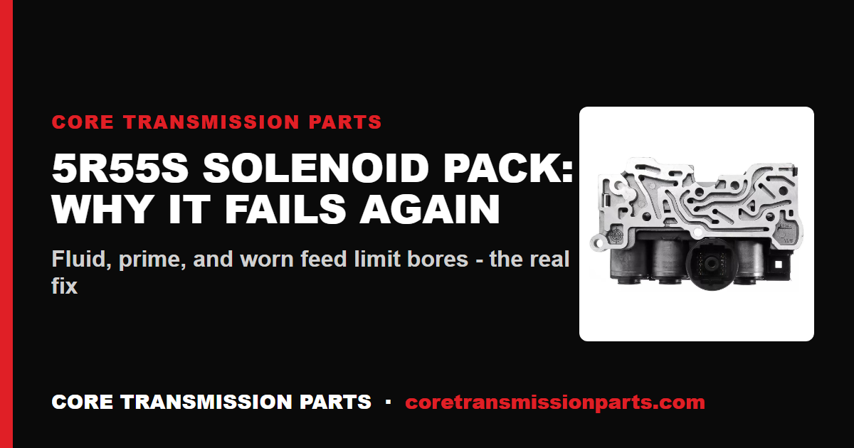 Ford 5R55S & 5R55W Solenoid Pack Failure: Symptoms, Diagnosis, and Why a New Pack Sometimes Doesn't Fix It