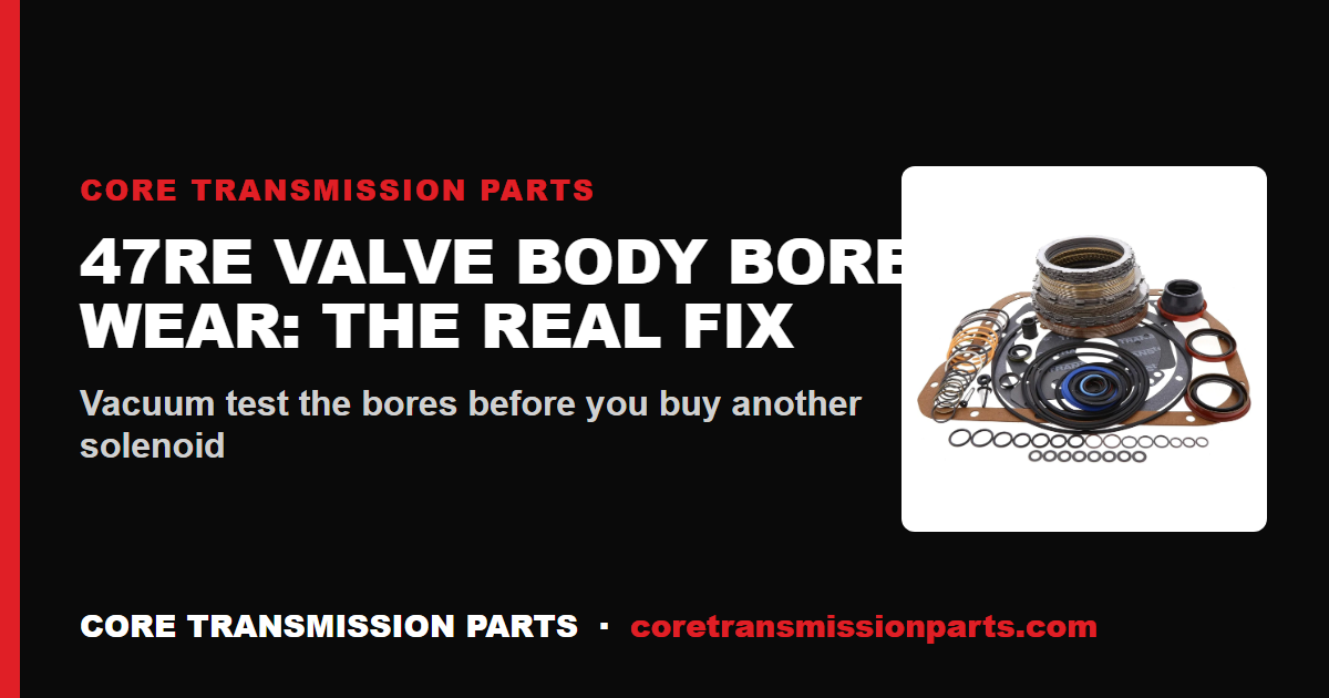 47RE Valve Body Bore Wear: Symptoms, Vacuum Testing and the Real Fix