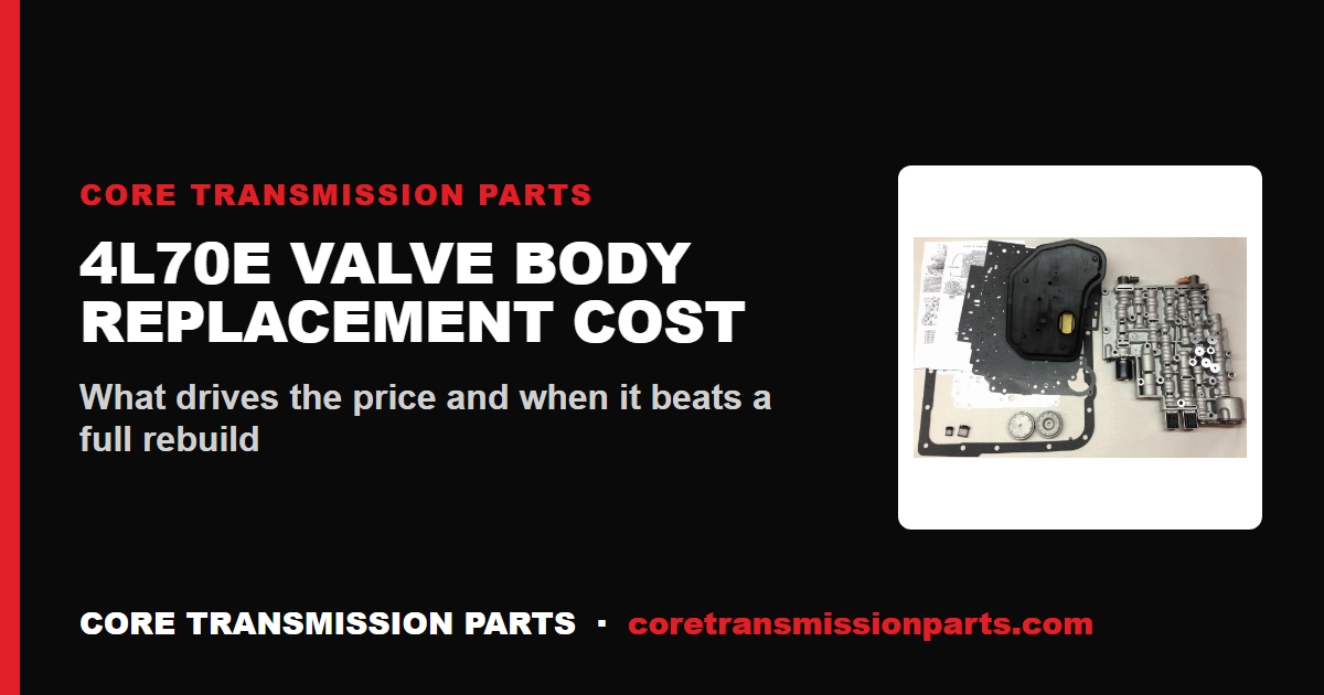 4L70E Valve Body Replacement Cost - And Is It Worth It?