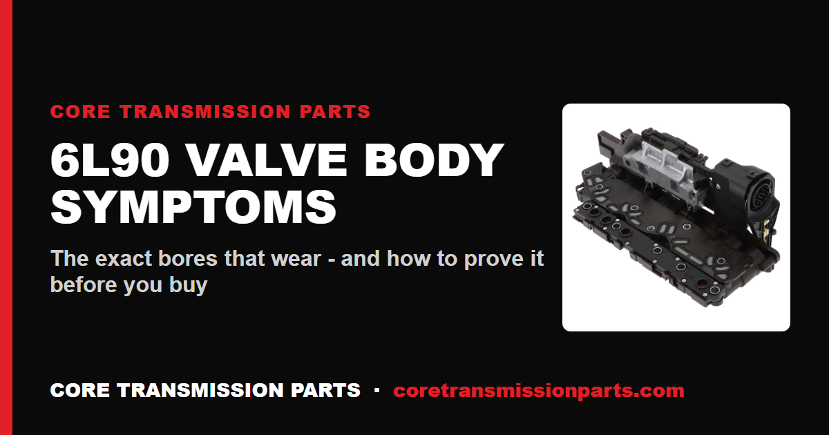 6L90 Valve Body Symptoms: How to Know Yours Is Failing