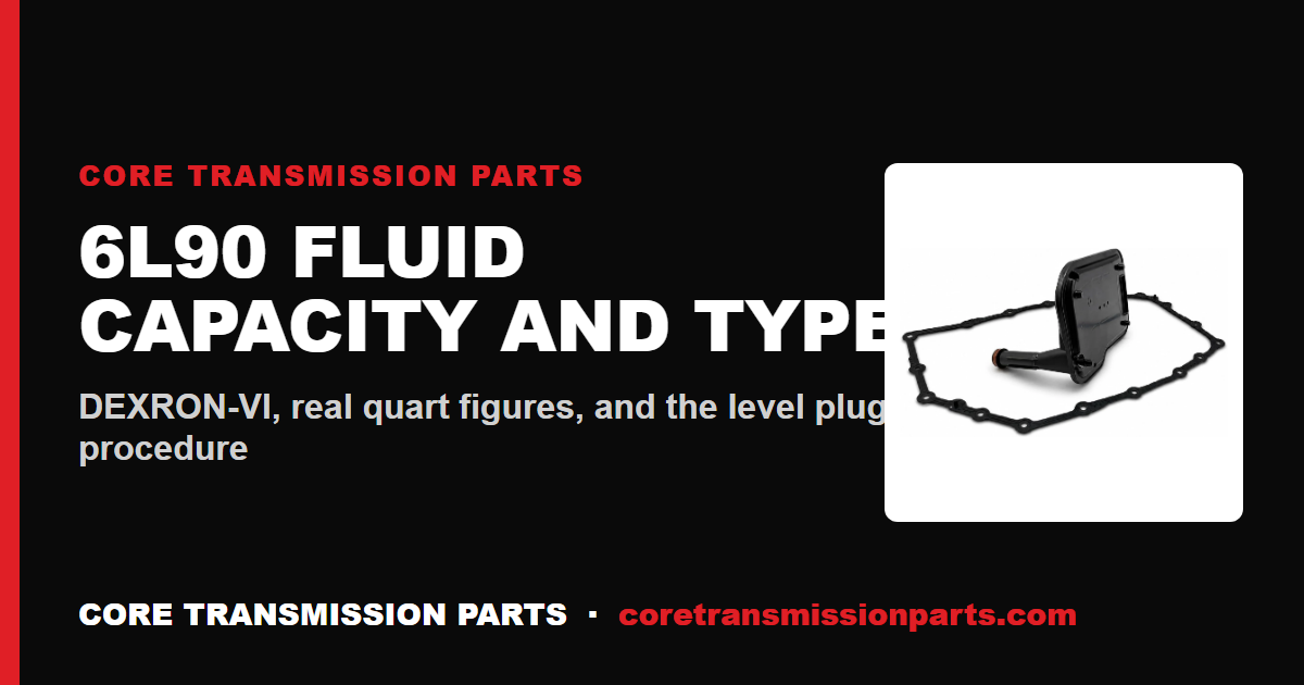 6L90 Fluid Capacity and Type: What Goes In, and How Much