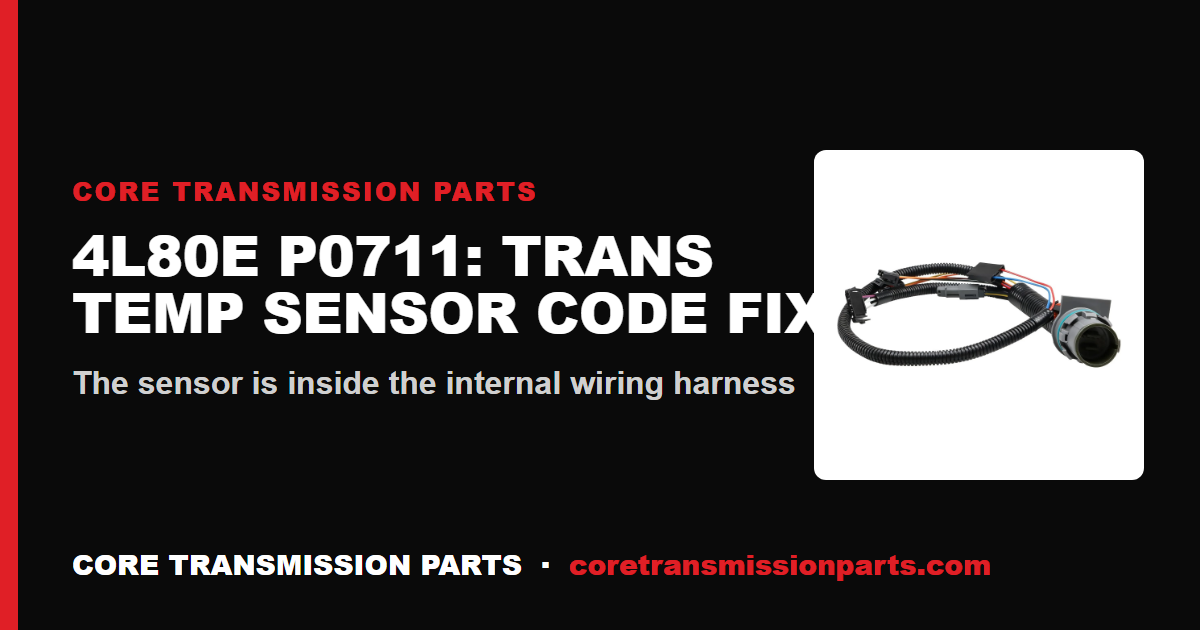 4L80E P0711: What It Means, Causes, and How to Fix It