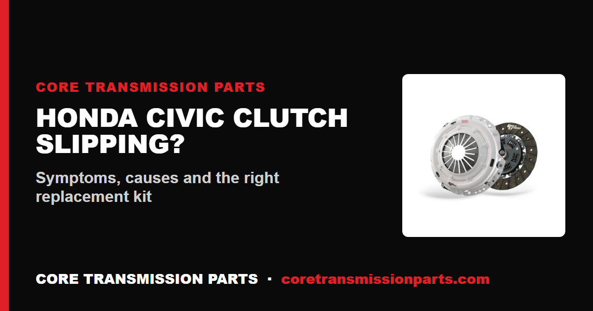 Honda Civic Clutch Slipping: Symptoms and the Right Replacement Kit