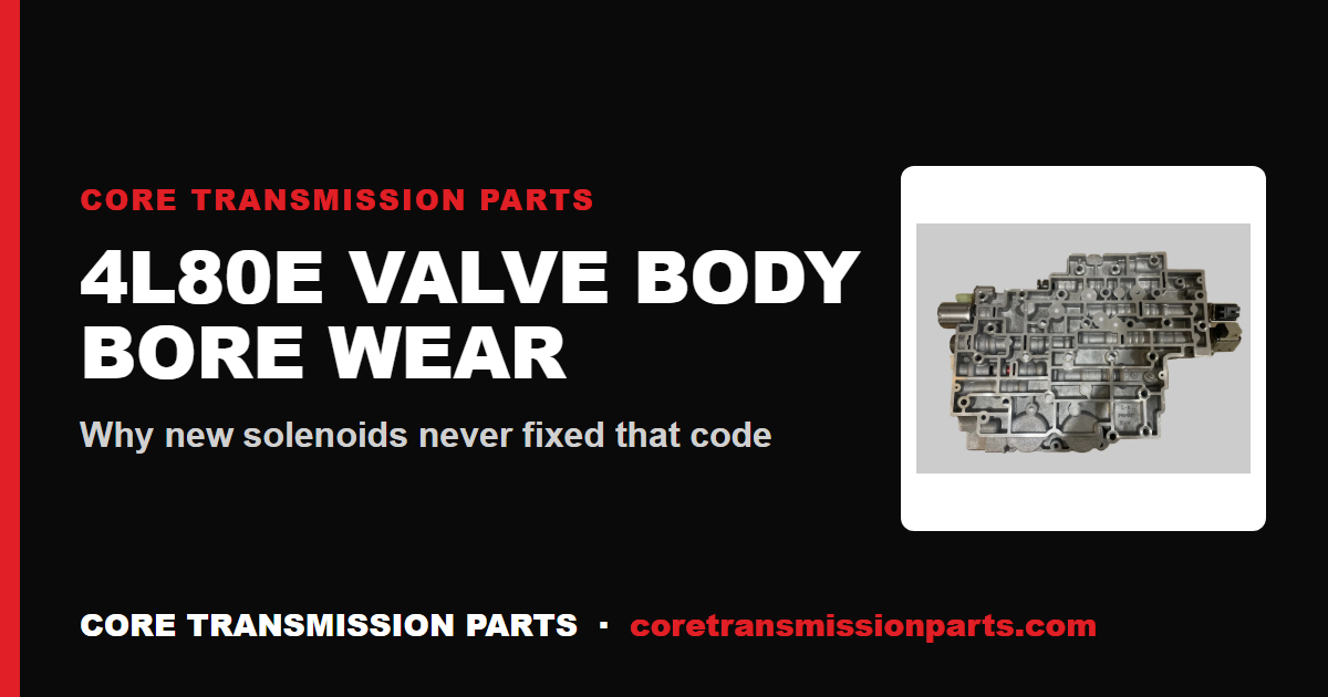4L80E Valve Body Bore Wear and the Real Fix