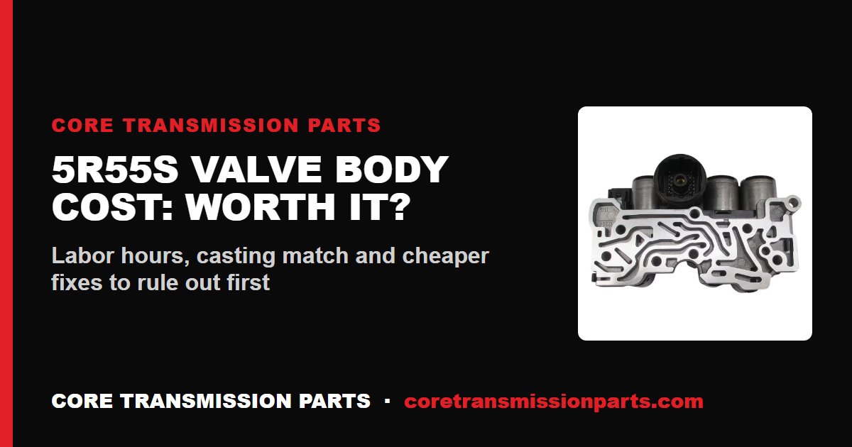 5R55S Valve Body Replacement Cost: Is It Worth It?