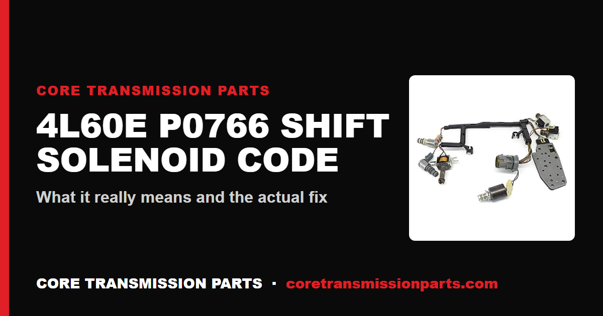 4L60E P0766: What It Means, Causes, and How to Fix It