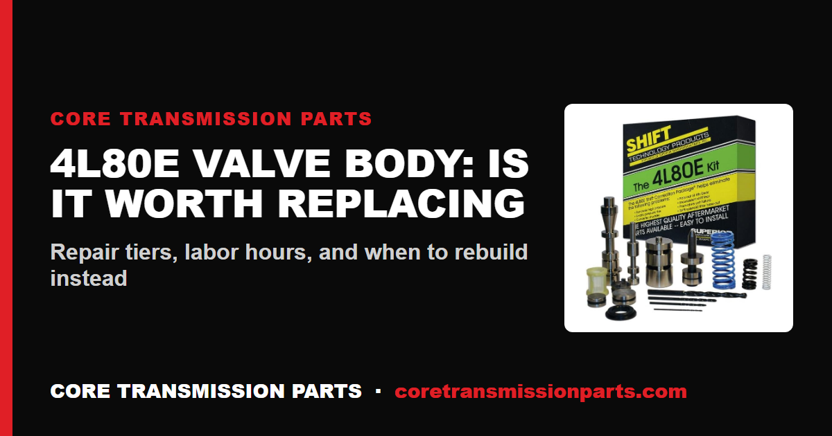 4L80E Valve Body Replacement Cost - And Is It Worth It