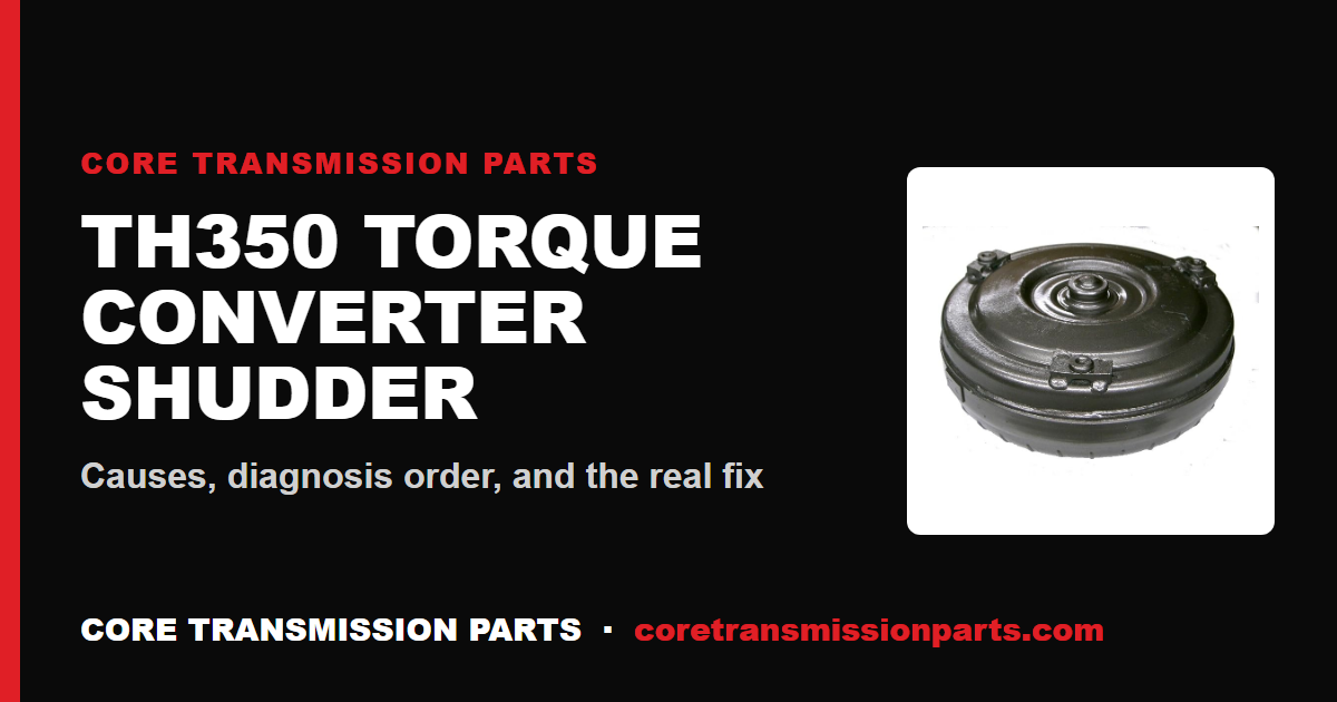 TH350 Torque Converter Shudder: Causes and the Real Fix