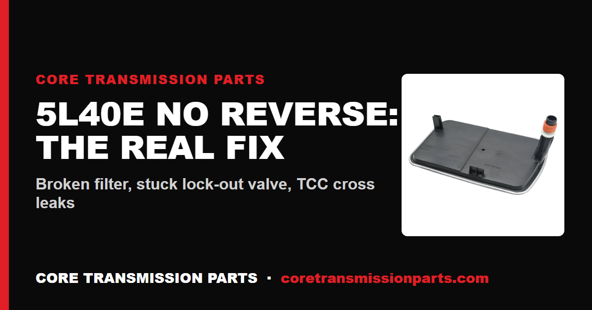 5L40E No Reverse: Causes, Diagnosis and the Real Fix