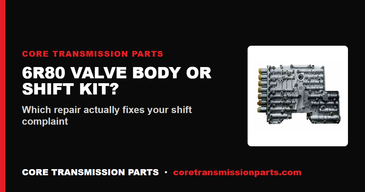 6R80 Valve Body vs Shift Kit: Which One Do You Actually Need?