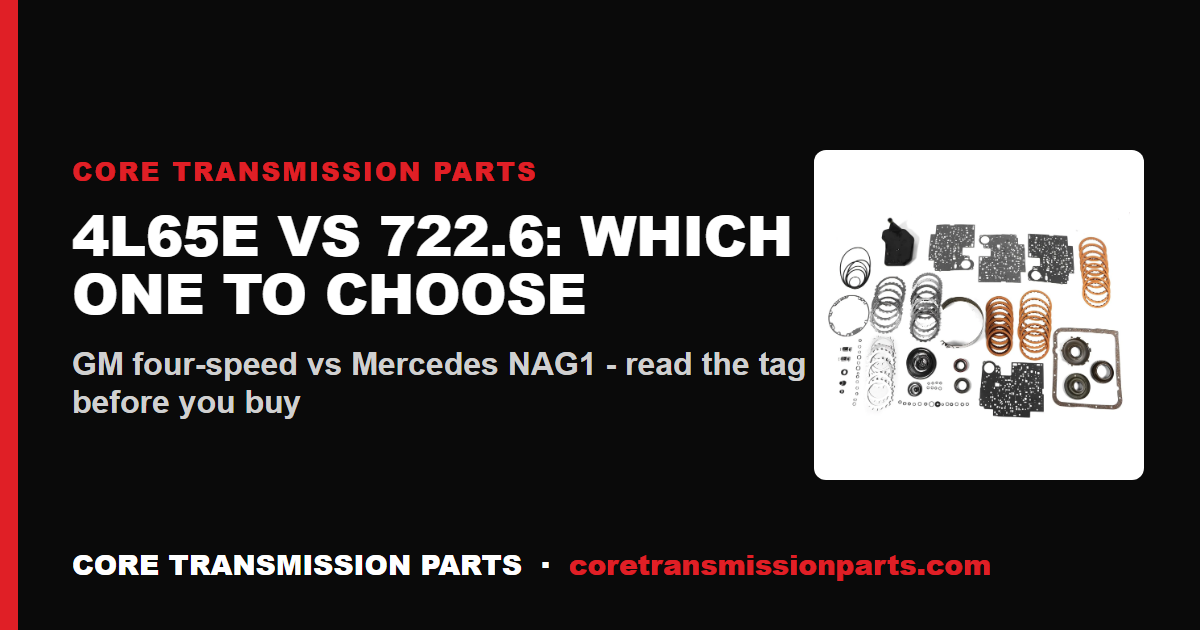 4L65E vs 722.6: Differences and Which One to Choose