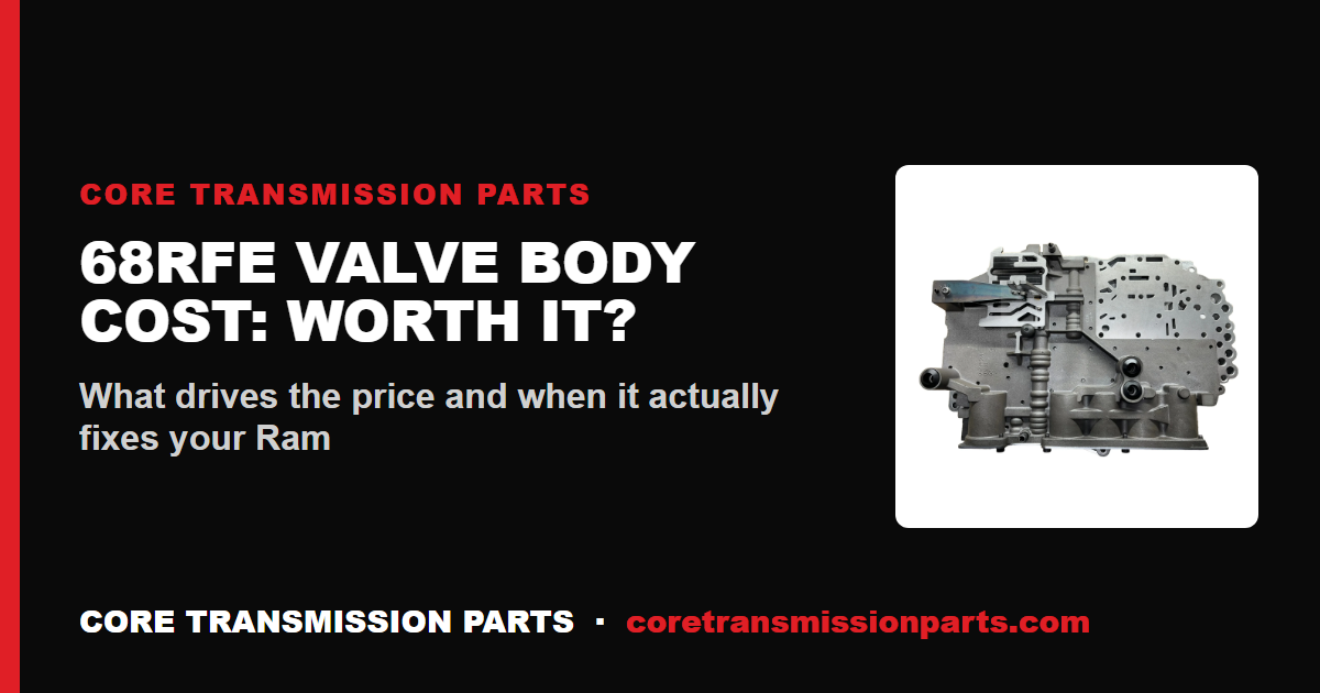 68RFE Valve Body Replacement Cost - And Is It Worth It?