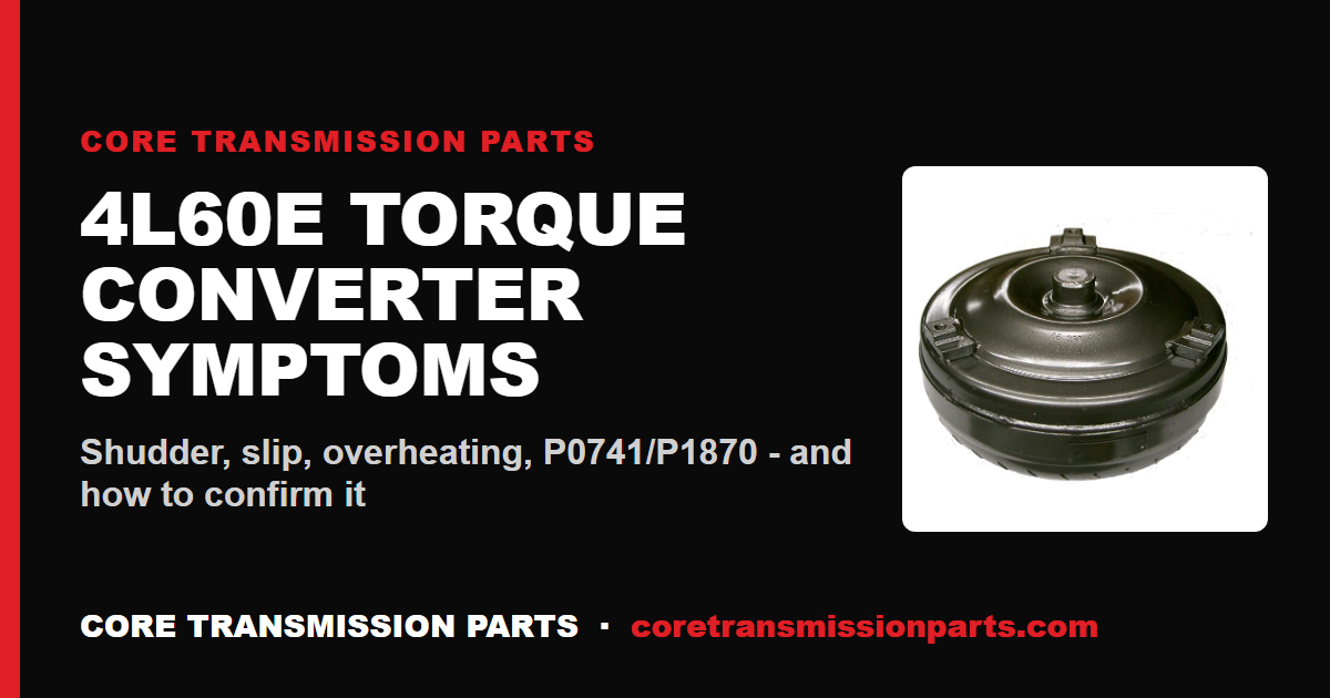 4L60E Torque Converter Symptoms: How to Know Yours Is Failing