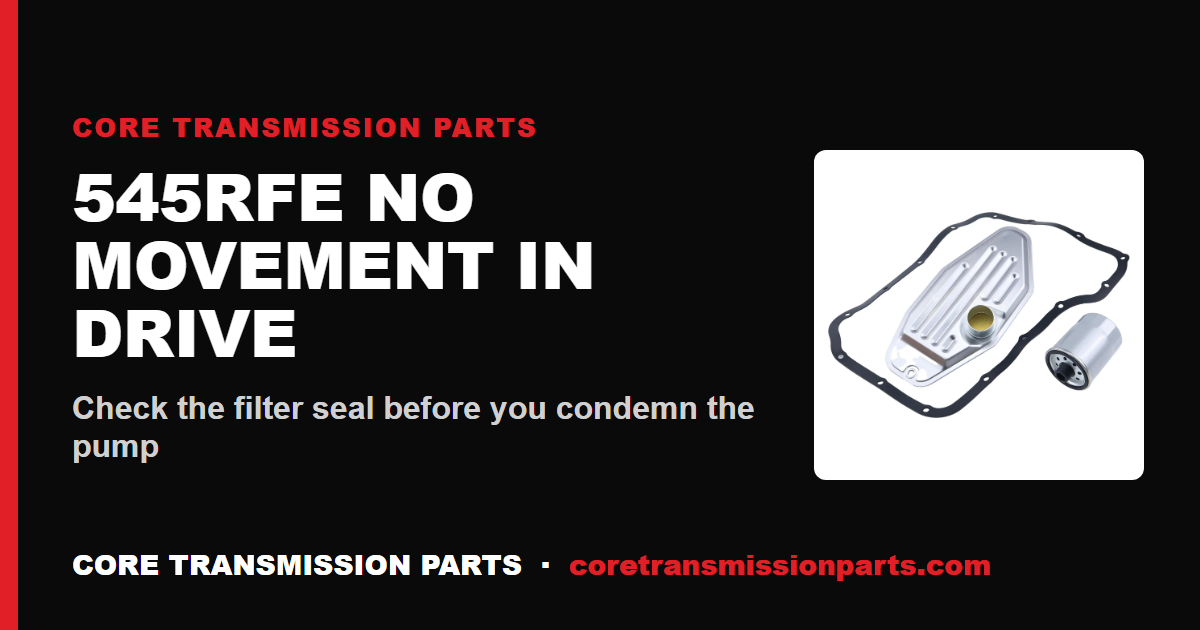 545RFE No Movement in Drive