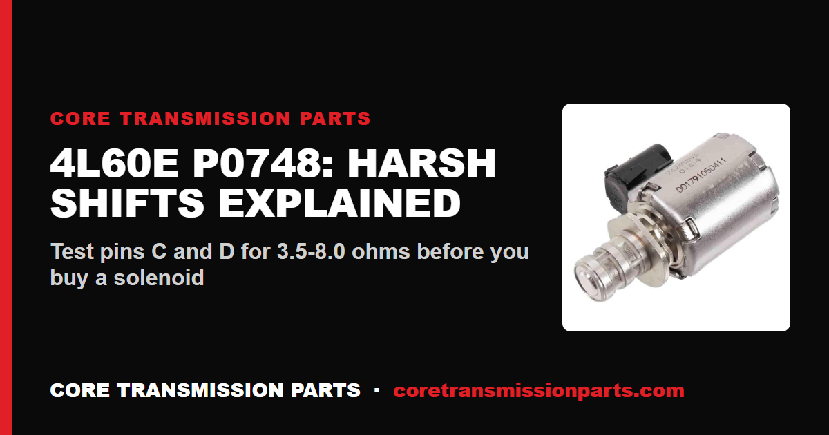 4L60E P0748: What It Means and How to Fix It