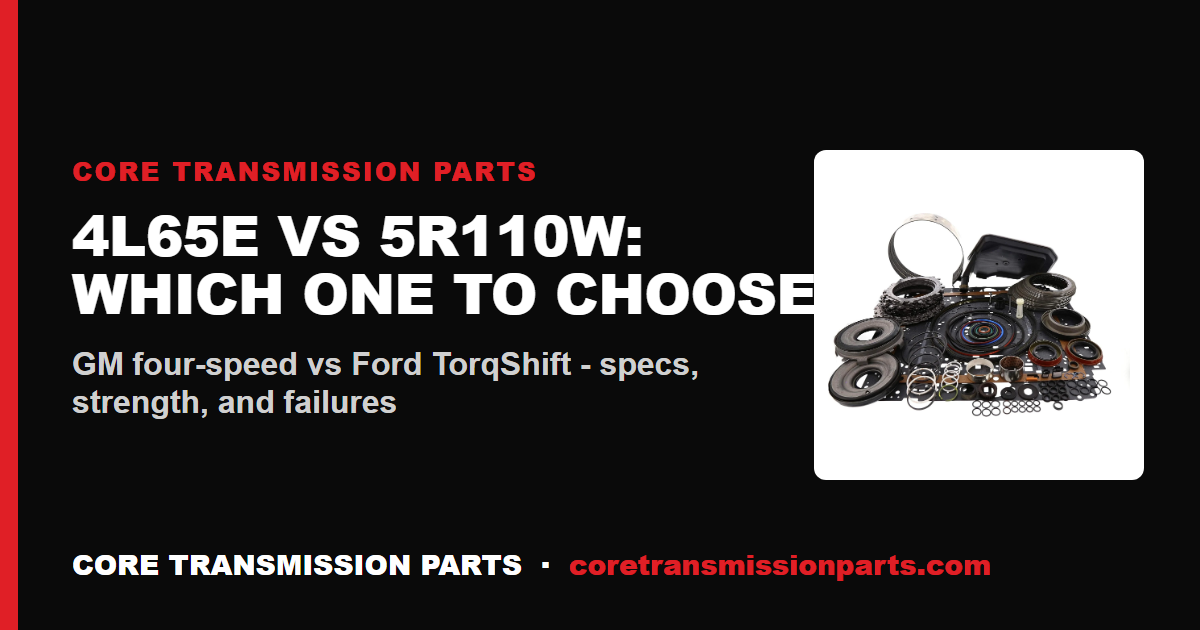 4L65E vs 5R110W: Differences and Which One to Choose