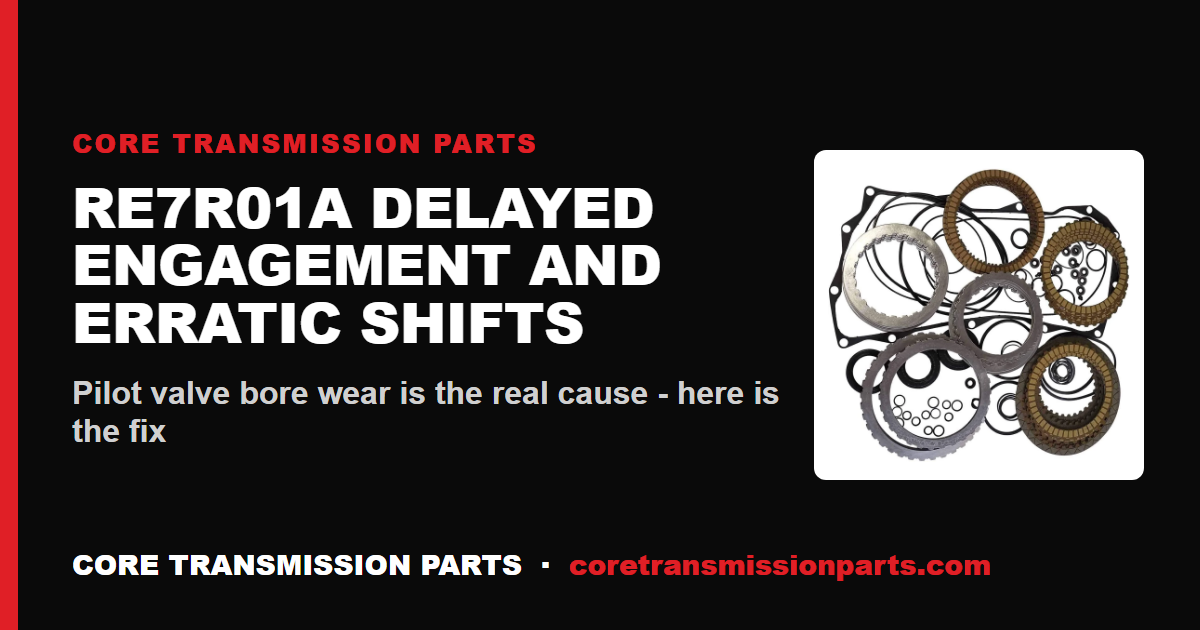 Nissan RE7R01A (JR710E) Delayed Engagement, Erratic Shifts and Harsh Downshifts: Diagnosis and the Real Fix