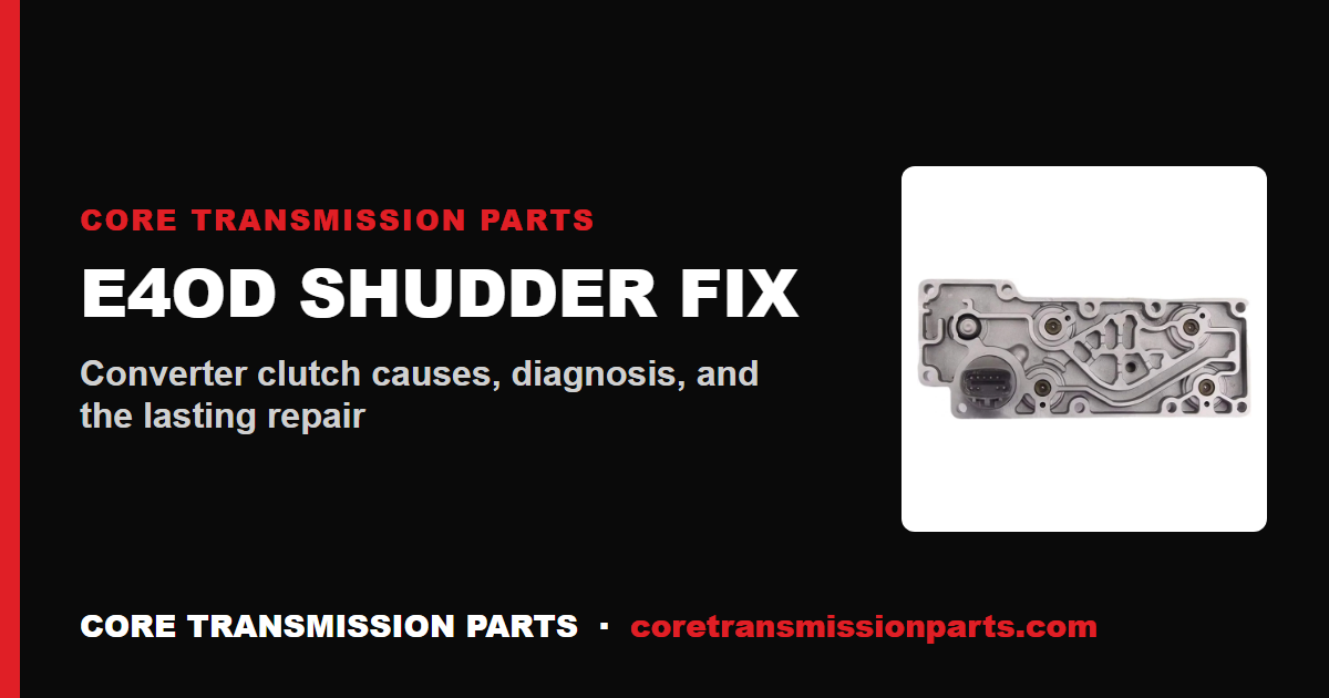 E4OD Shudder Fix: Causes, Diagnosis, and the Repair That Lasts