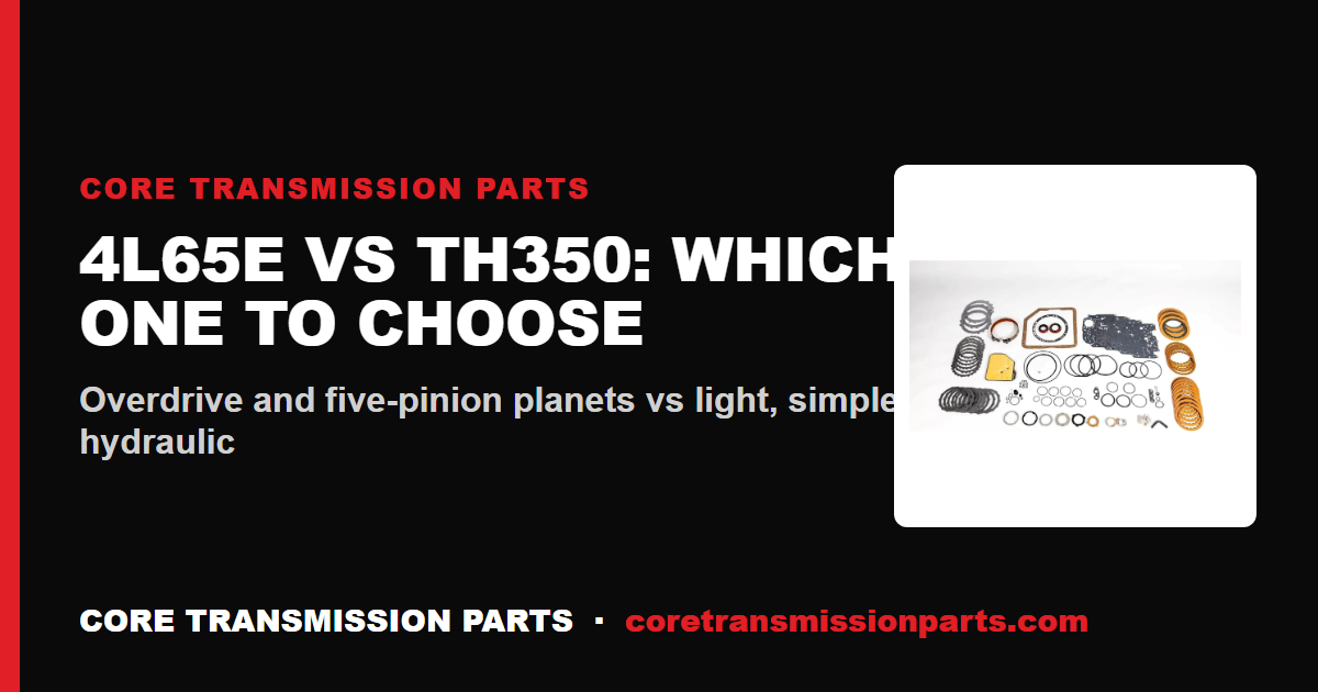 4L65E vs TH350: Differences and Which One to Choose