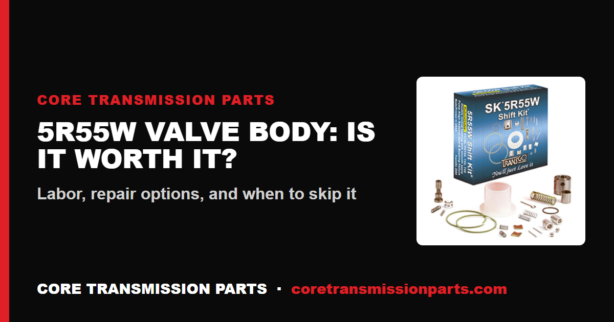 5R55W Valve Body Replacement Cost: Is It Worth It?